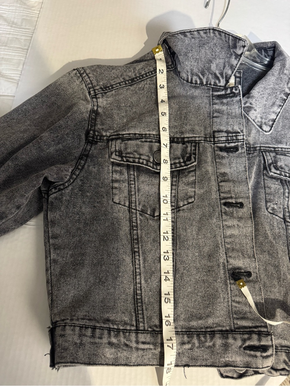 Ashley By 26 International Washed Black Cropped Denim Jackets - Picture 5 of 6